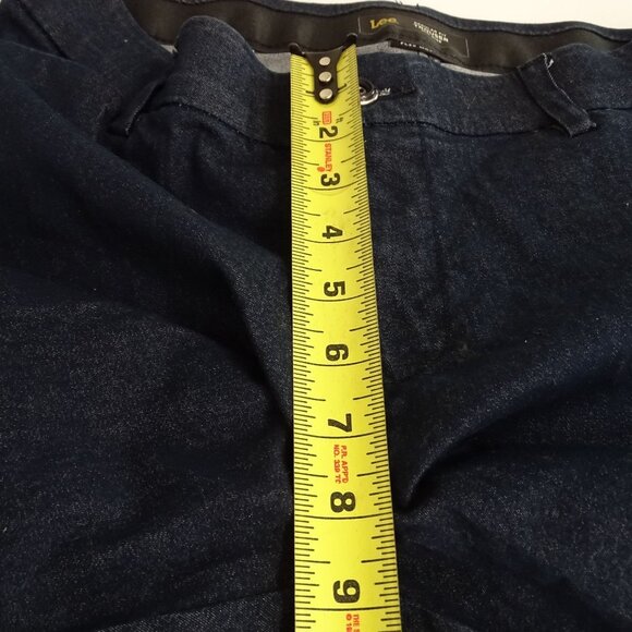 Lee Regular Fit Mid Rise Flex Motion Trouser Jeans Women Size 10 30" Dark Wash - Picture 8 of 10